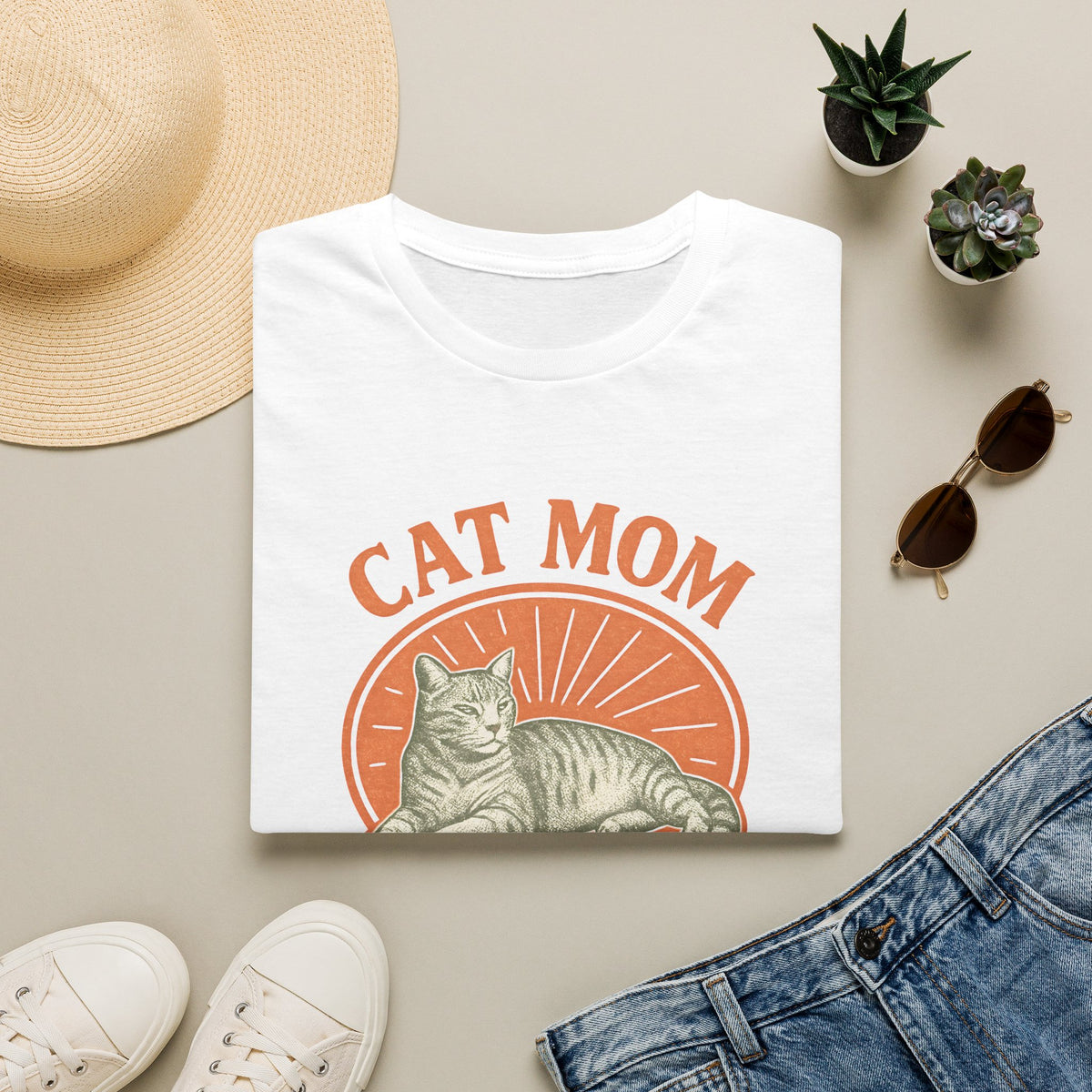 Cat Mom Logo T-Shirt