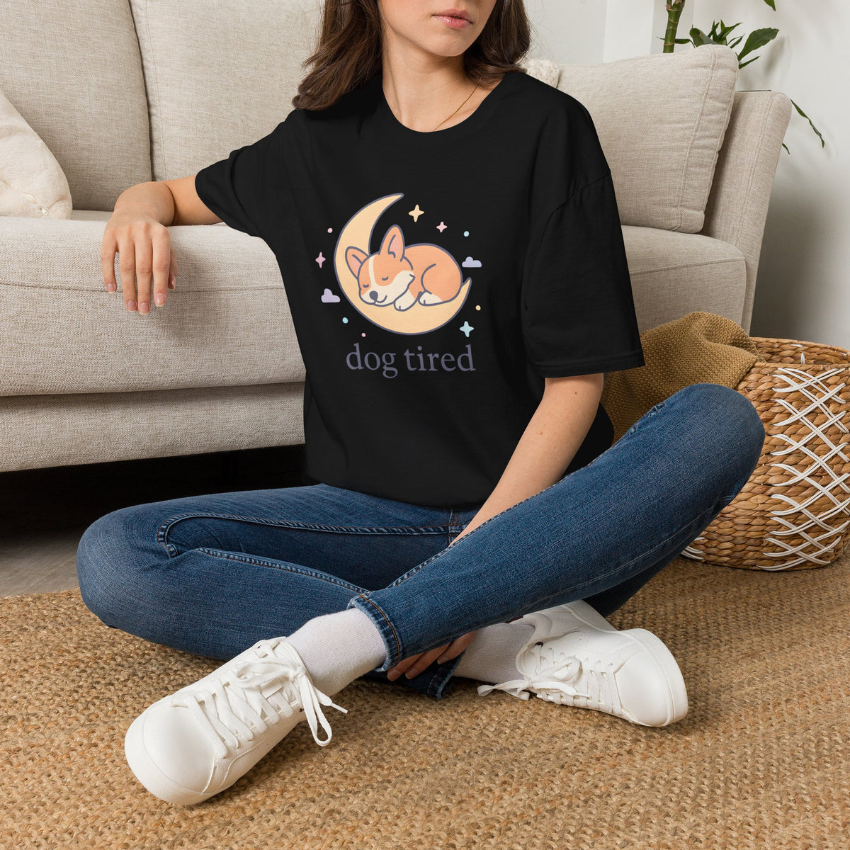Sleeping Dog on Moon T-Shirt