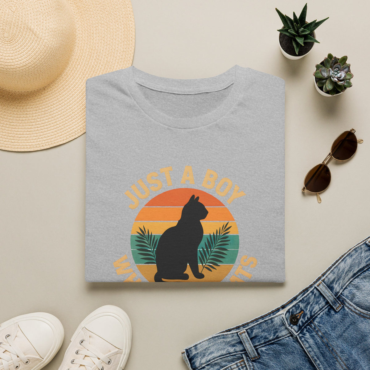 Boy Who Loves Cats T-Shirt