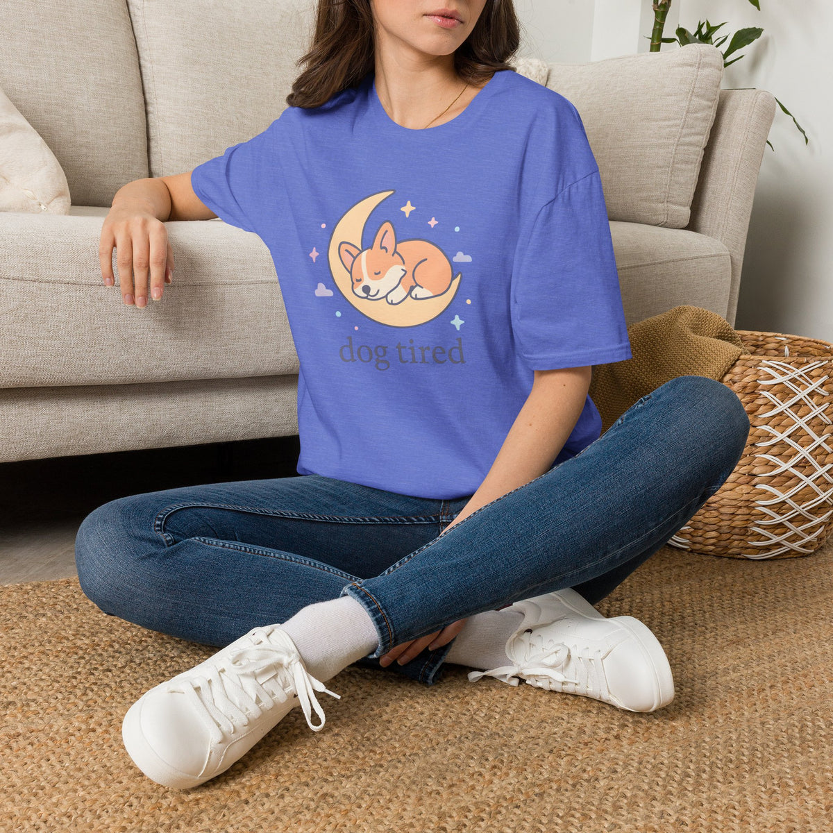Sleeping Dog on Moon T-Shirt
