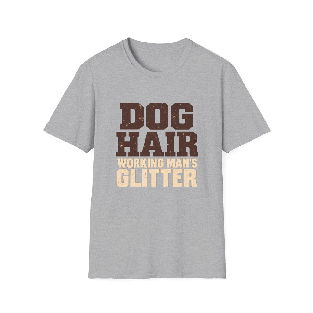 Dog Hair Working man's glitter T-Shirt