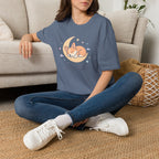 Sleeping Dog on Moon T-Shirt