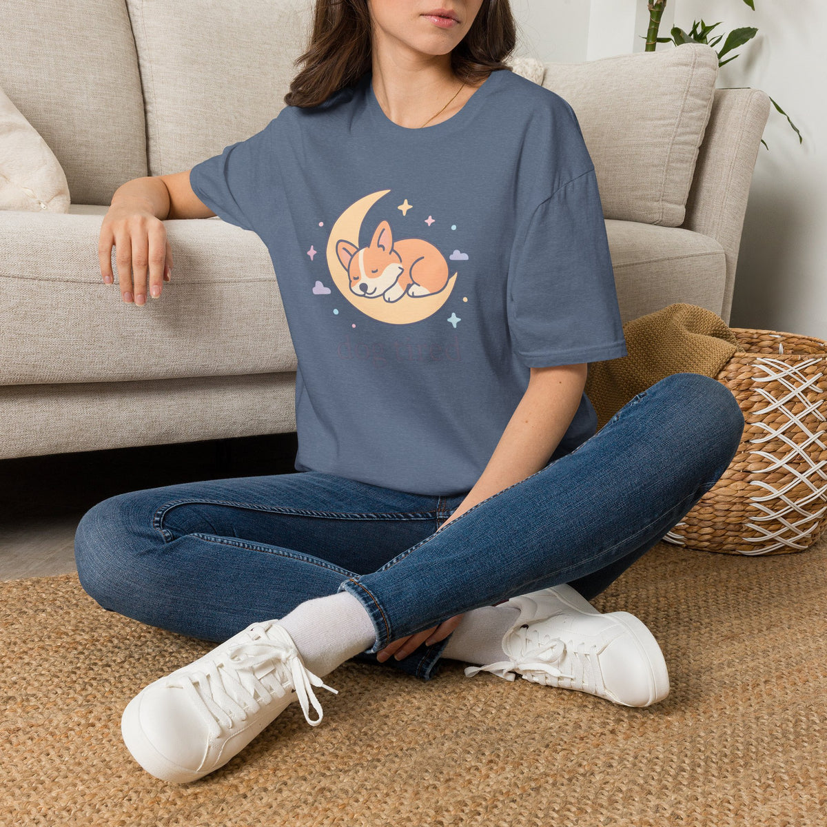 Sleeping Dog on Moon T-Shirt