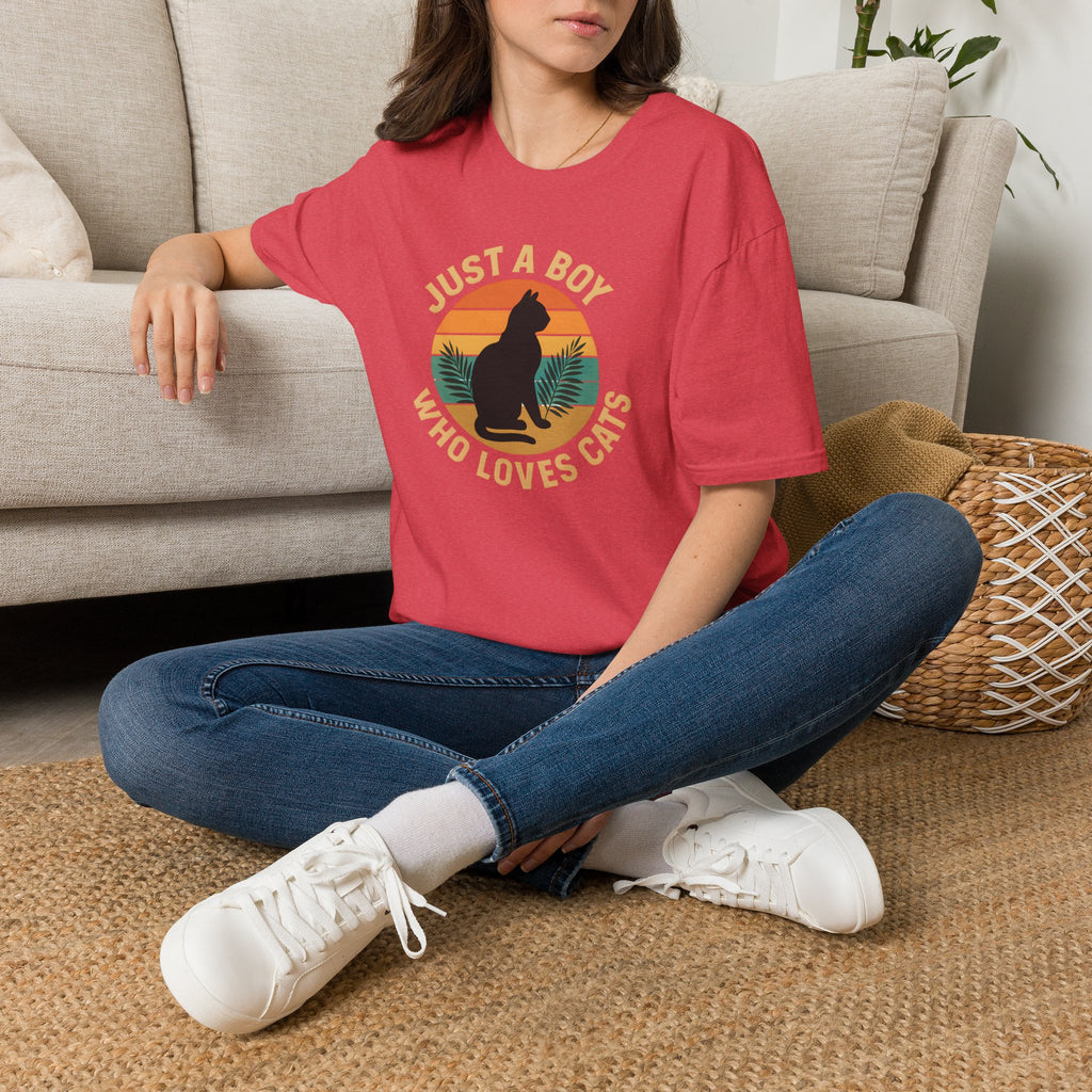 Boy Who Loves Cats T-Shirt
