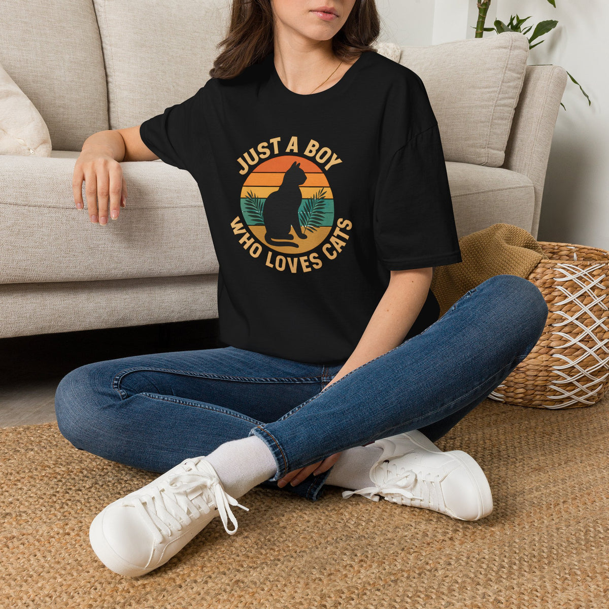 Boy Who Loves Cats T-Shirt
