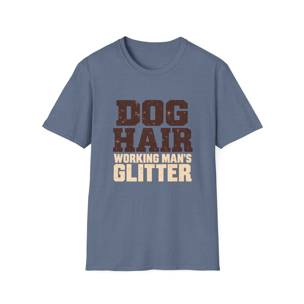 Dog Hair Working man's glitter T-Shirt