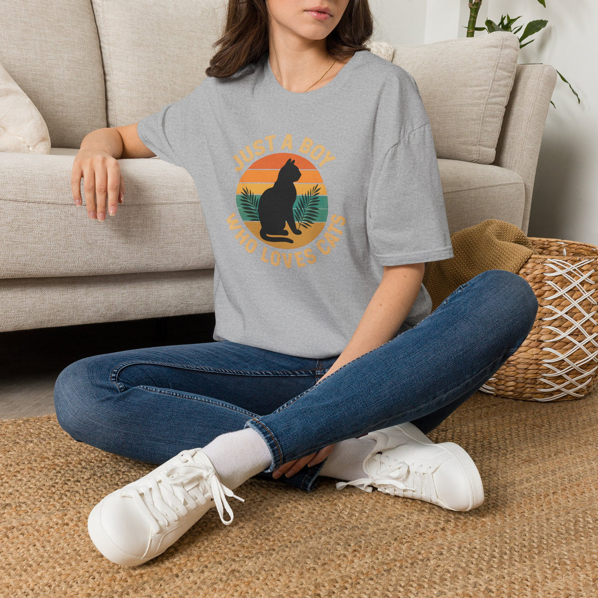 Boy Who Loves Cats T-Shirt