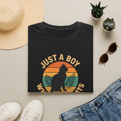 Boy Who Loves Cats T-Shirt