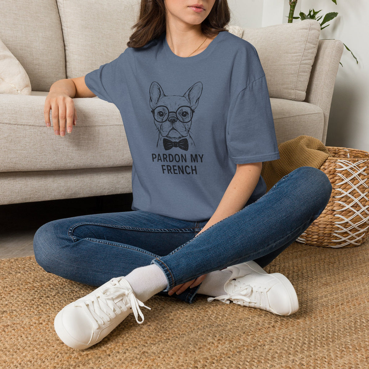 French Bulldog with Glasses T-Shirt
