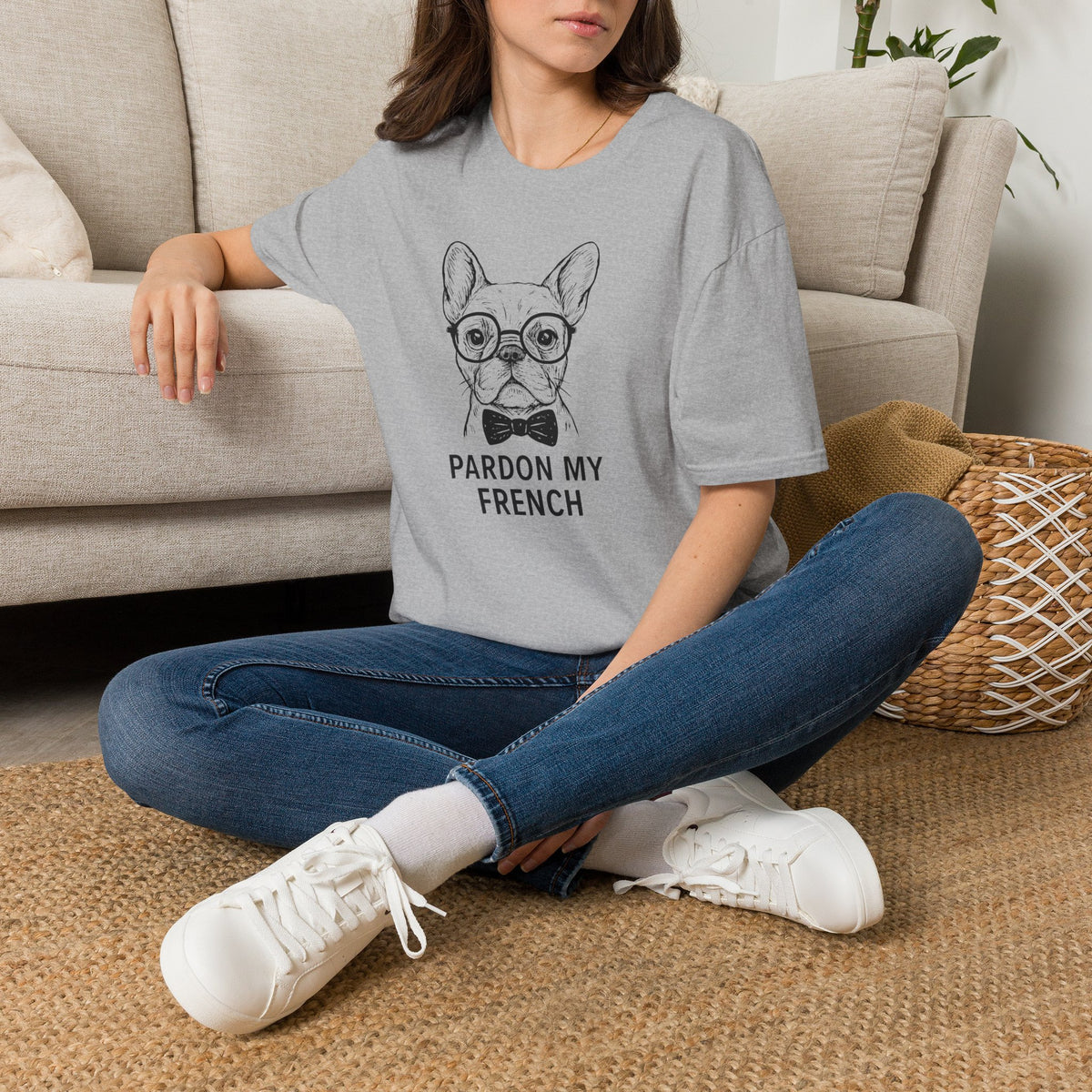 French Bulldog with Glasses T-Shirt
