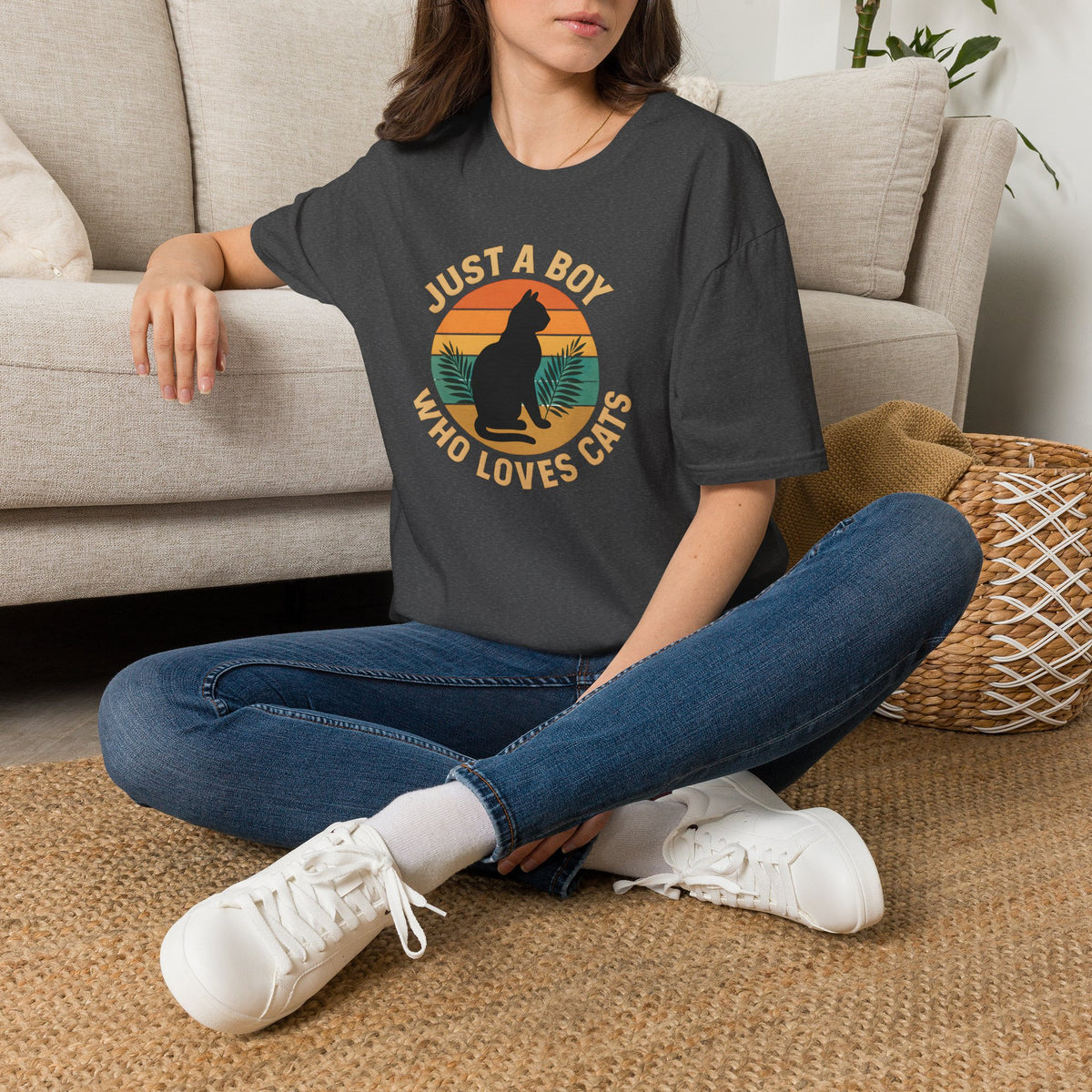 Boy Who Loves Cats T-Shirt