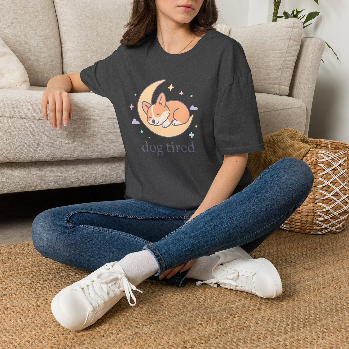 Sleeping Dog on Moon T-Shirt